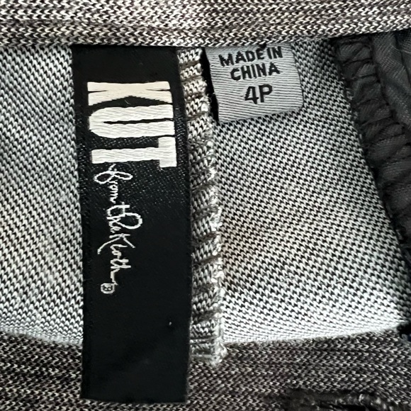 Kut From The Kloth Women's Heather Brown Trousers Size 4P - Picture 10 of 12